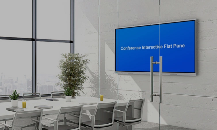 لوحة مسطحة تفاعلية لغرفة المؤتمرات الصغيرة