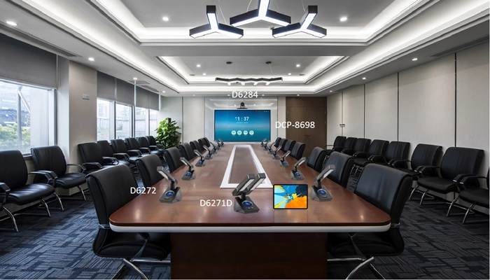 حل نظام صوت احترافي لغرفة الاجتماعات متوسطة الحجم
