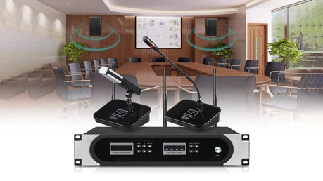 حل نظام المؤتمرات اللاسلكي UHF لغرفة المؤتمرات DW9866