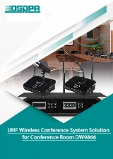 حل نظام المؤتمرات اللاسلكي UHF لغرفة المؤتمرات DW9866