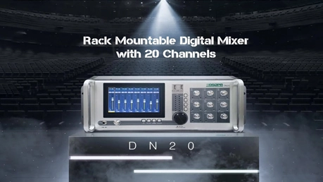 20 قناة محمولة على رف حلول وحدة تحكم خلط رقمية للمؤتمرات DN20