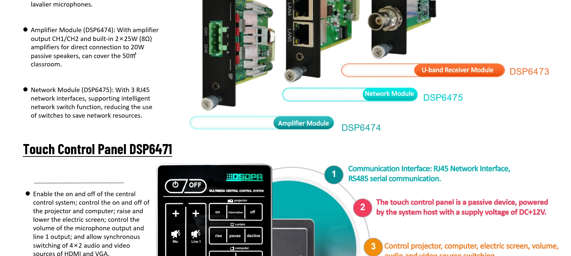 2 قنوات ميكروفون UHF وحدة الاستقبال