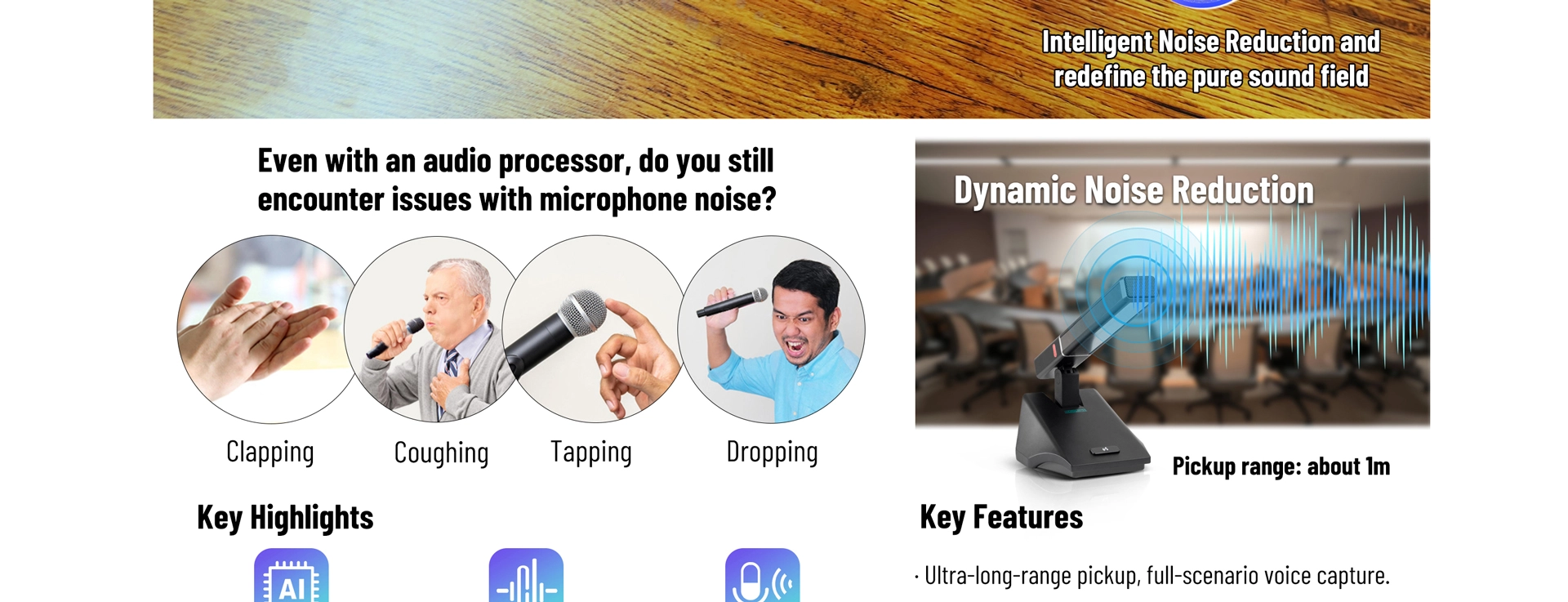 AI Digital Conference Microphone - 翻译中...