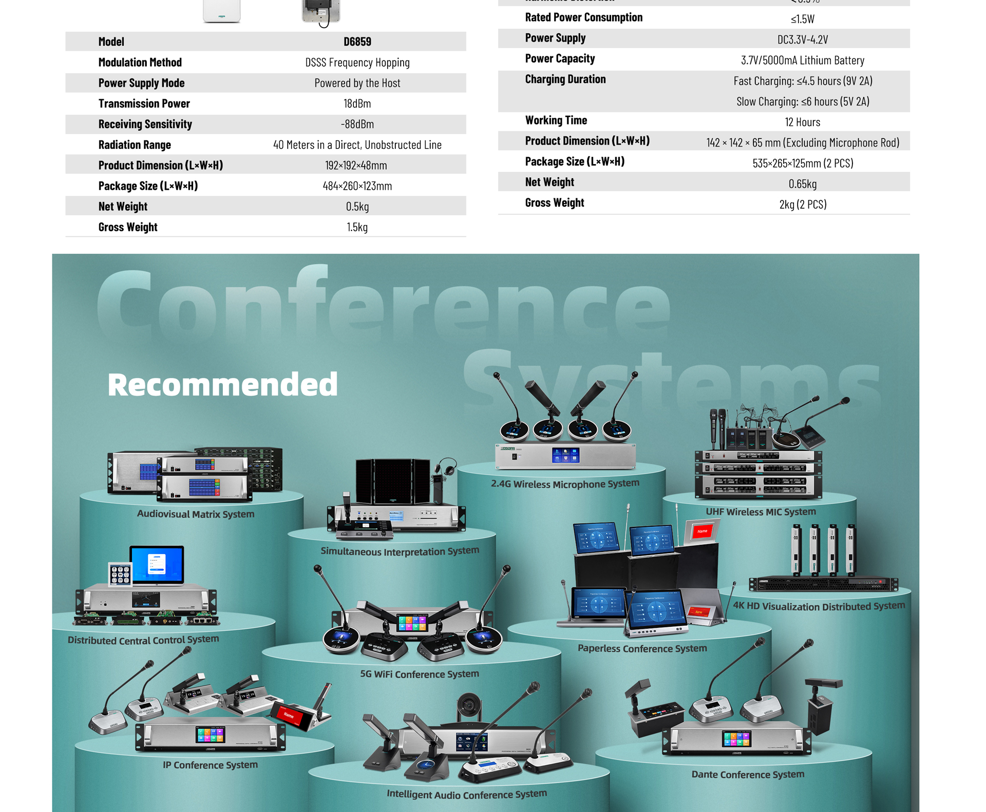 وحدة مندوب التحدث لسطح المكتب (ميكروفون مربع)