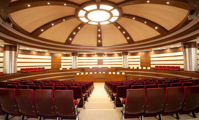 D8826 Pro Audio Processor + DSP3130 Series Conference column Speaker Solution for Medium-sized Report Hall - 翻译中...