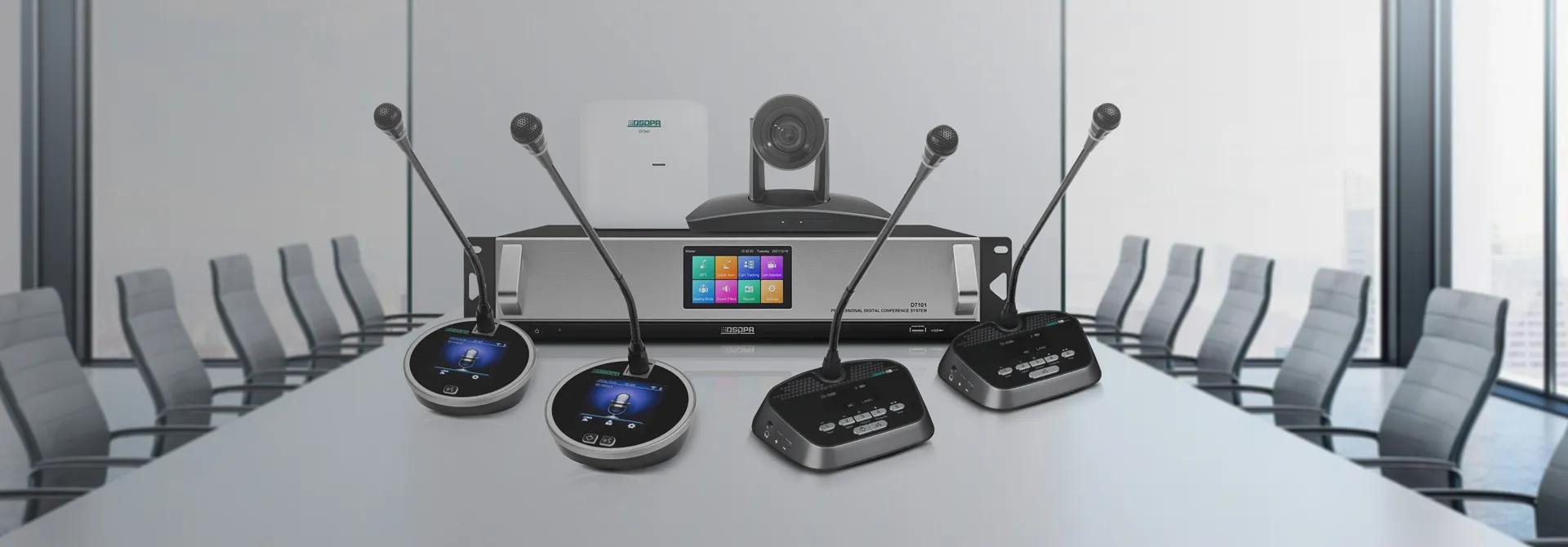5G Wireless Conference System Solution for Small and Medium-Sized Conference Rooms D7101 D7341 - 翻译中...