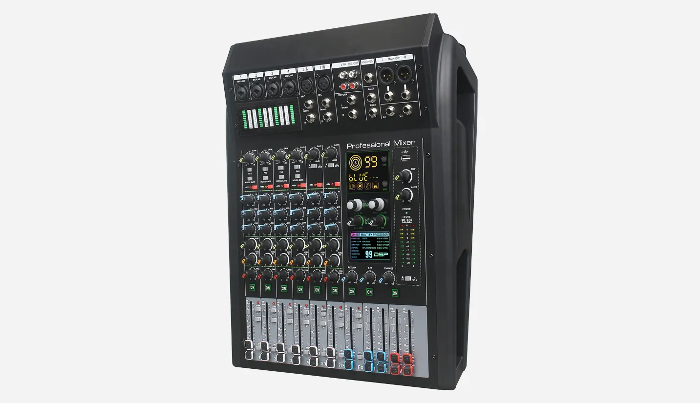 8-Channel Analog Mixing Console - 翻译中...